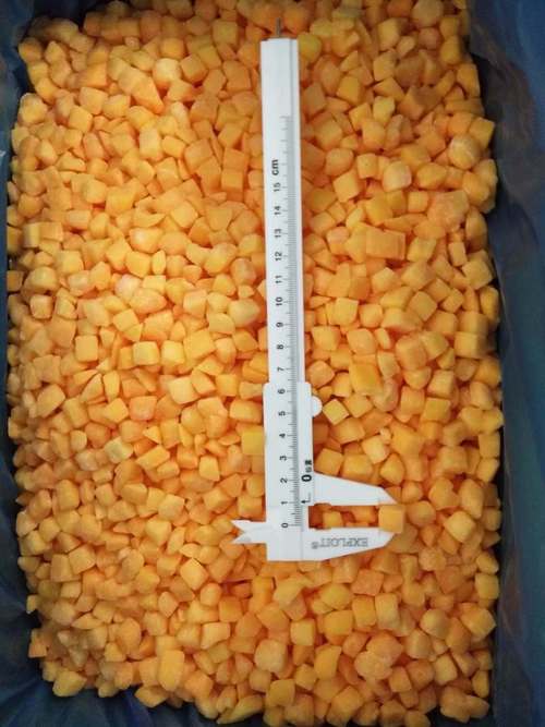 IQF Organik Sarı Şeftali K&uuml;pleri Toplu Paketlenmiş Dondurulmuş Meyveler Su P&uuml;resi B&uuml;t&uuml;n K&uuml;pler ve Yarım Dilimler Tatlı Lezzet Korunmuş 2