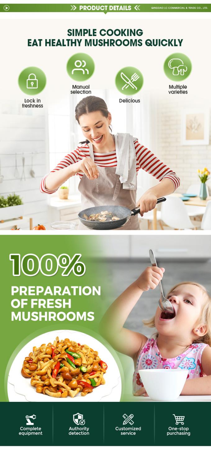 Vahşi Tarımlı Organik Mantar Sağlıklı Doğal Besleyici Taze T&uuml;m Dondurulmuş Mantar IQF Dondurulmuş Nameko 2