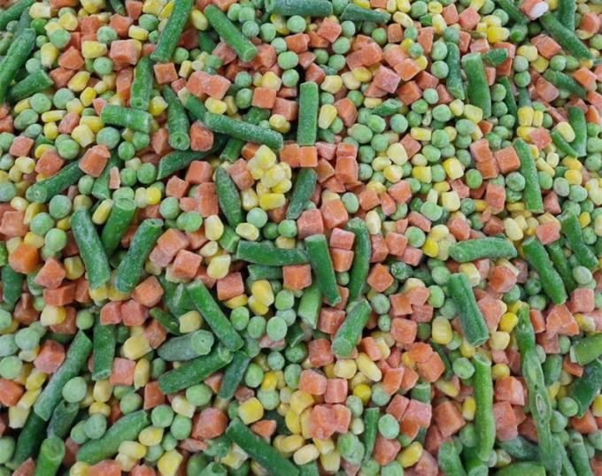 Kaliforniya Karışık Sebzeler IQF 3 Yolu Dondurulmuş B&uuml;t&uuml;n Bileşenler BRC HALAL HACCP Sertifikalı Taze Mısır K&uuml;p&uuml; Kesilmiş Meyve Havu&ccedil;) 2