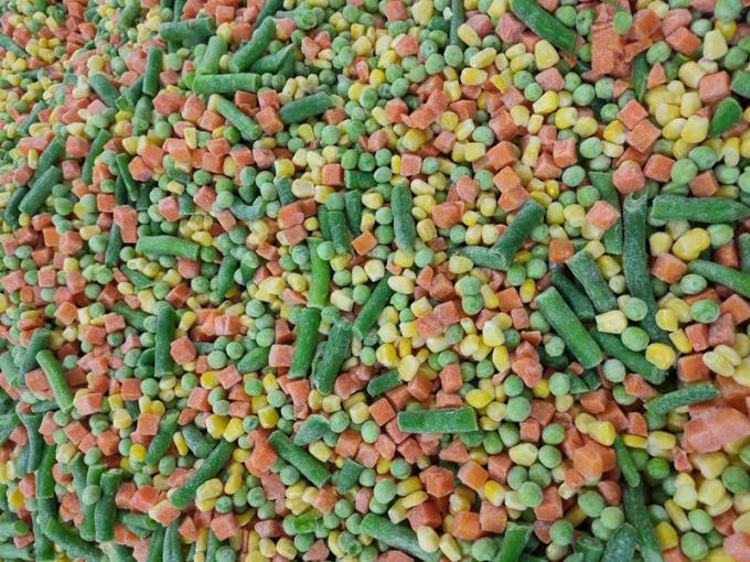 Kaliforniya Karışık Sebzeler IQF 3 Yolu Dondurulmuş B&uuml;t&uuml;n Bileşenler BRC HALAL HACCP Sertifikalı Taze Mısır K&uuml;p&uuml; Kesilmiş Meyve Havu&ccedil;) 4